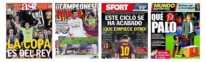 Die Schlagzeilen der spanischen Sportpresse zum 1-2.