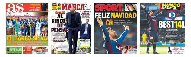 Die Schlagzeilen der spanischen Sportpresse zum 0-3.